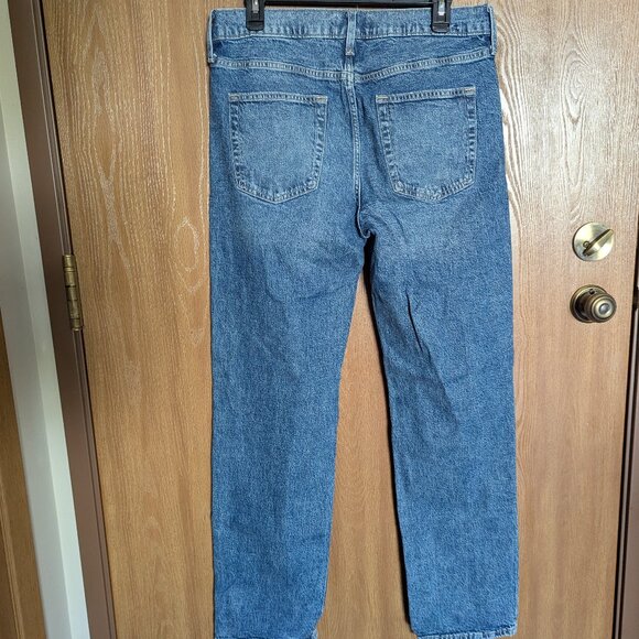 Gap Upcycled Loose Denim Jeans, Embroidered Floral, 10 - Picture 2 of 8